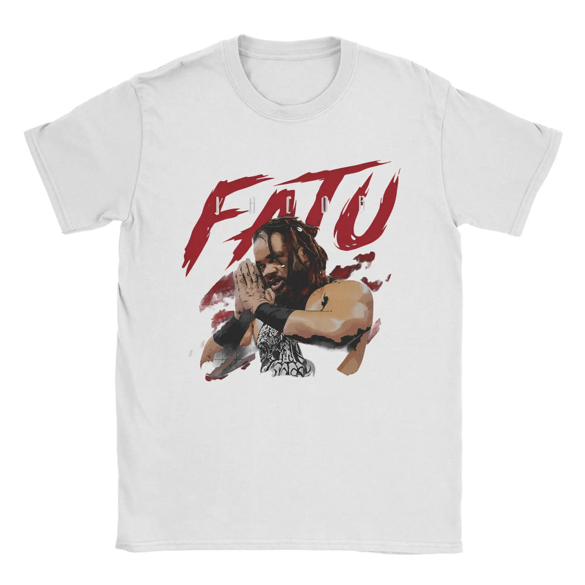 Men Women Jacob Fatu Name Grunge T Shirt  100% Cotton Tops Cool Short Sleeve Round Collar Tee Shirt Gift Idea T-Shirt