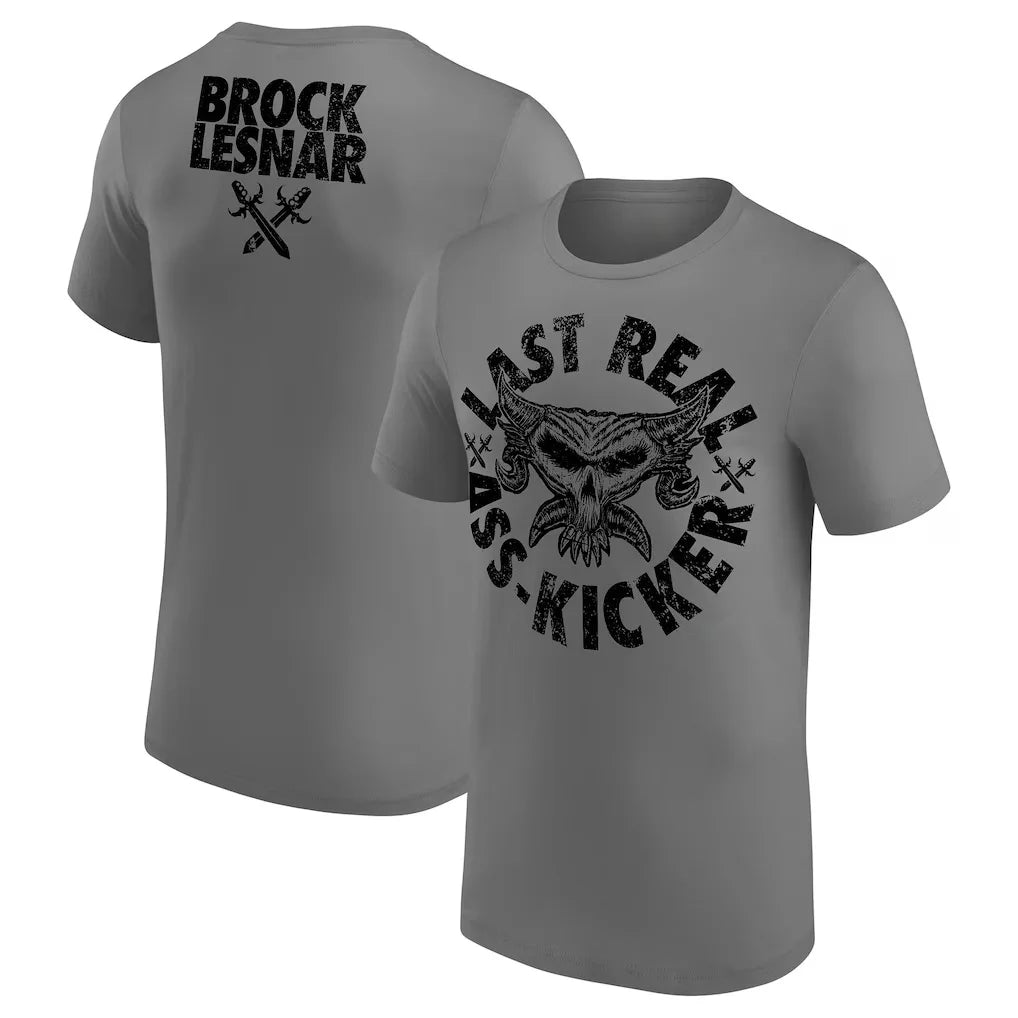 Brock Lesnar HERE COMES THE PAIN Printed T-shirt Men and Women Summer Cotton Y2K Clothing Comfortable Fashion Short Sleeve Tops