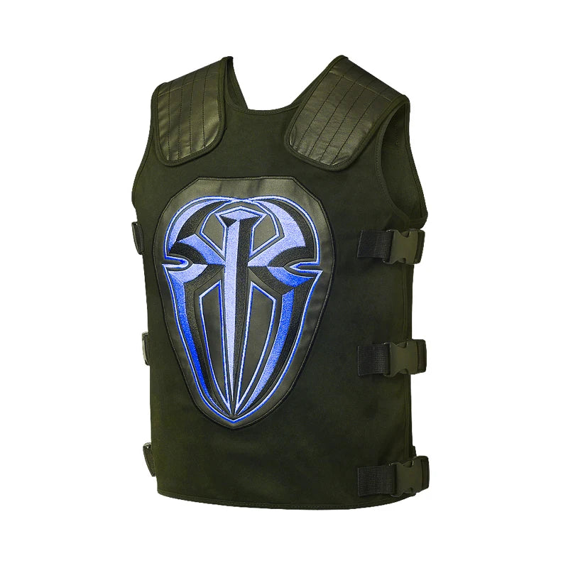 Roman Reigns Vest Shield Walkout Replica Vest Glove Gold, Red, Green, White, Black, Gray, Blue Motorcycles Locomotive Vest