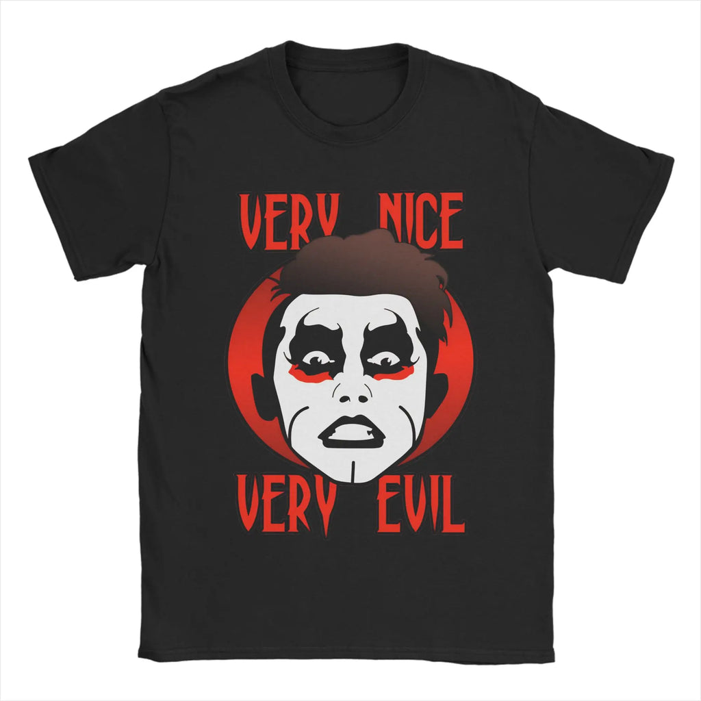 Very Evil Danhausen Wrestler T-Shirt for Men  Funny Pure Cotton Tees Crew Neck Short Sleeve T Shirt Big Size Clothes