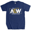 Men Cotton T Shirt Summer Tops Brand All Elite AEW Wrestling AEW Logo men t-shirt Bigger Size Homme Black T-shirt