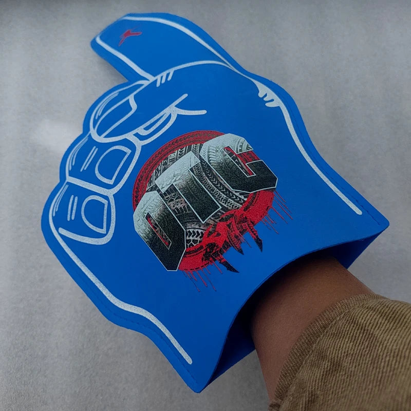Roman Reigns OTC Logo Foam Gloves Black Palm Cheering Sports Bar Wrestling Fan Gear Tribal Chief Accessories