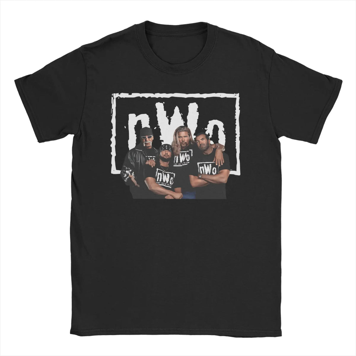 Men Women T-Shirts WCW NWO White Funny Cotton Tee Shirt Short Sleeve T Shirts O Neck Clothes Plus Size