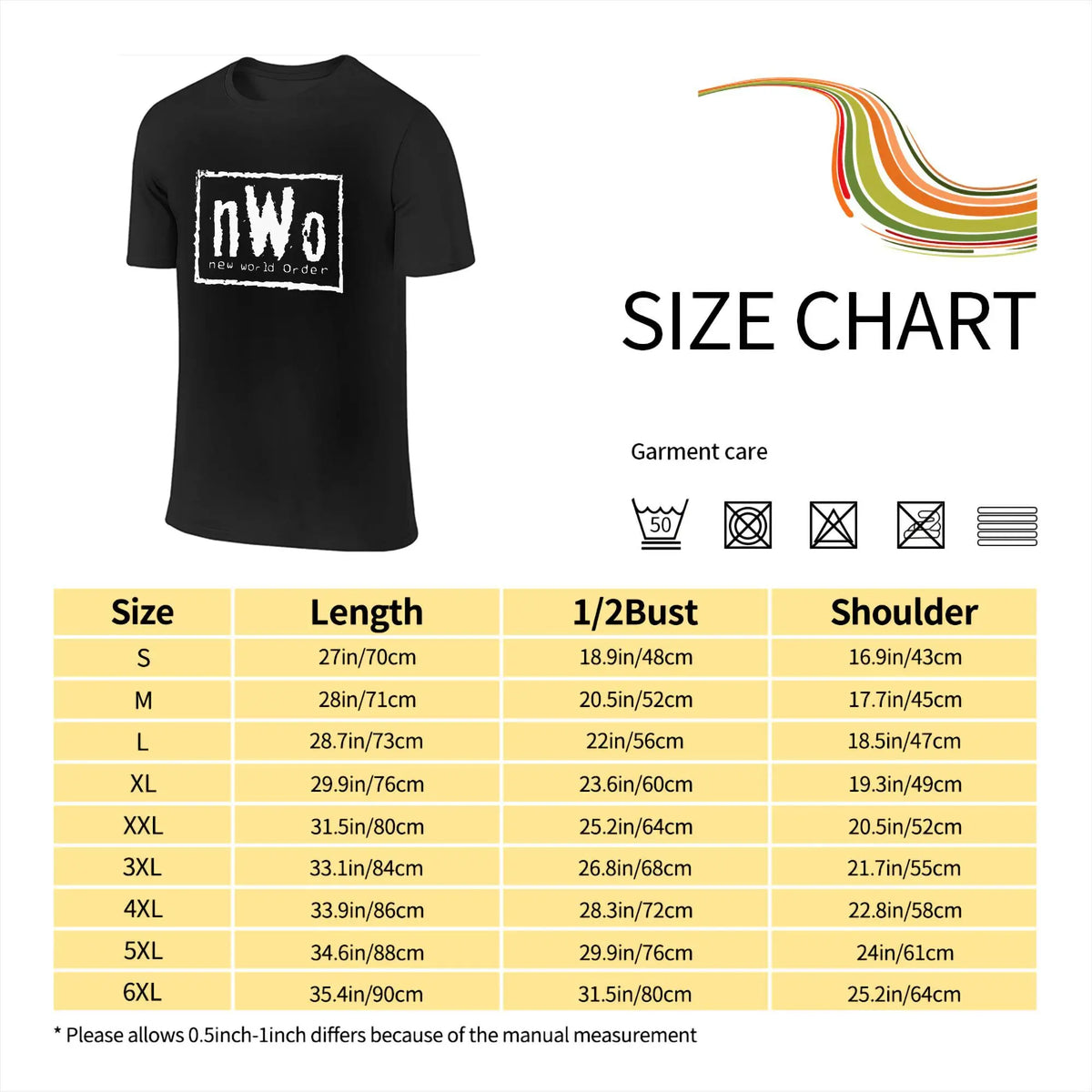 Novelty NWO Heels  T-Shirt Men Women Crewneck Cotton T Shirts Short Sleeve Tees Double-sided Printed Clothing