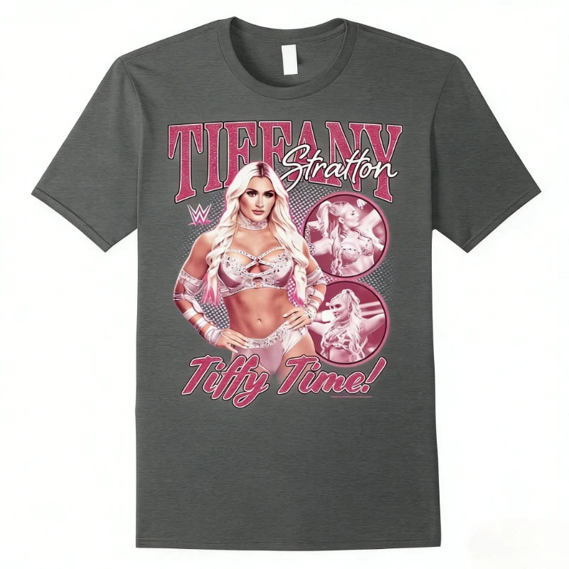 Tiffany Stratton women men's shirt oversized wrestling graphics shirts 2026 New summer Women's Y2k hot sale O-neck Tshirt