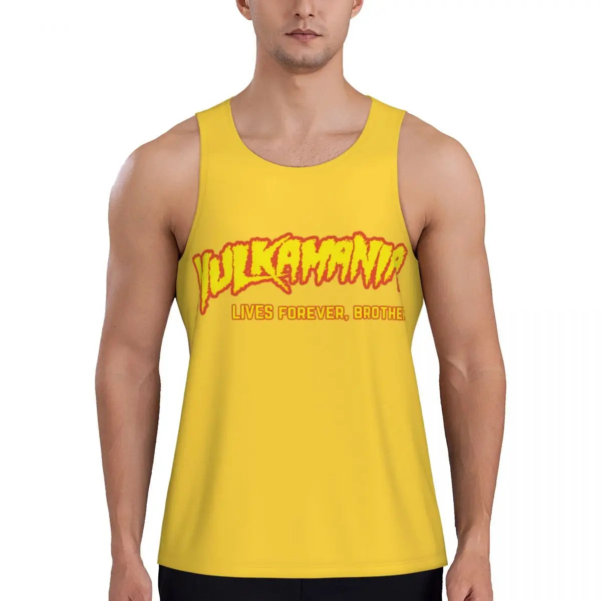 Print Hulkamania Hulk Hogan Face Workout Tank Top Sleeveless Shirt Bodybuilding Fitness Gym Summer Vest