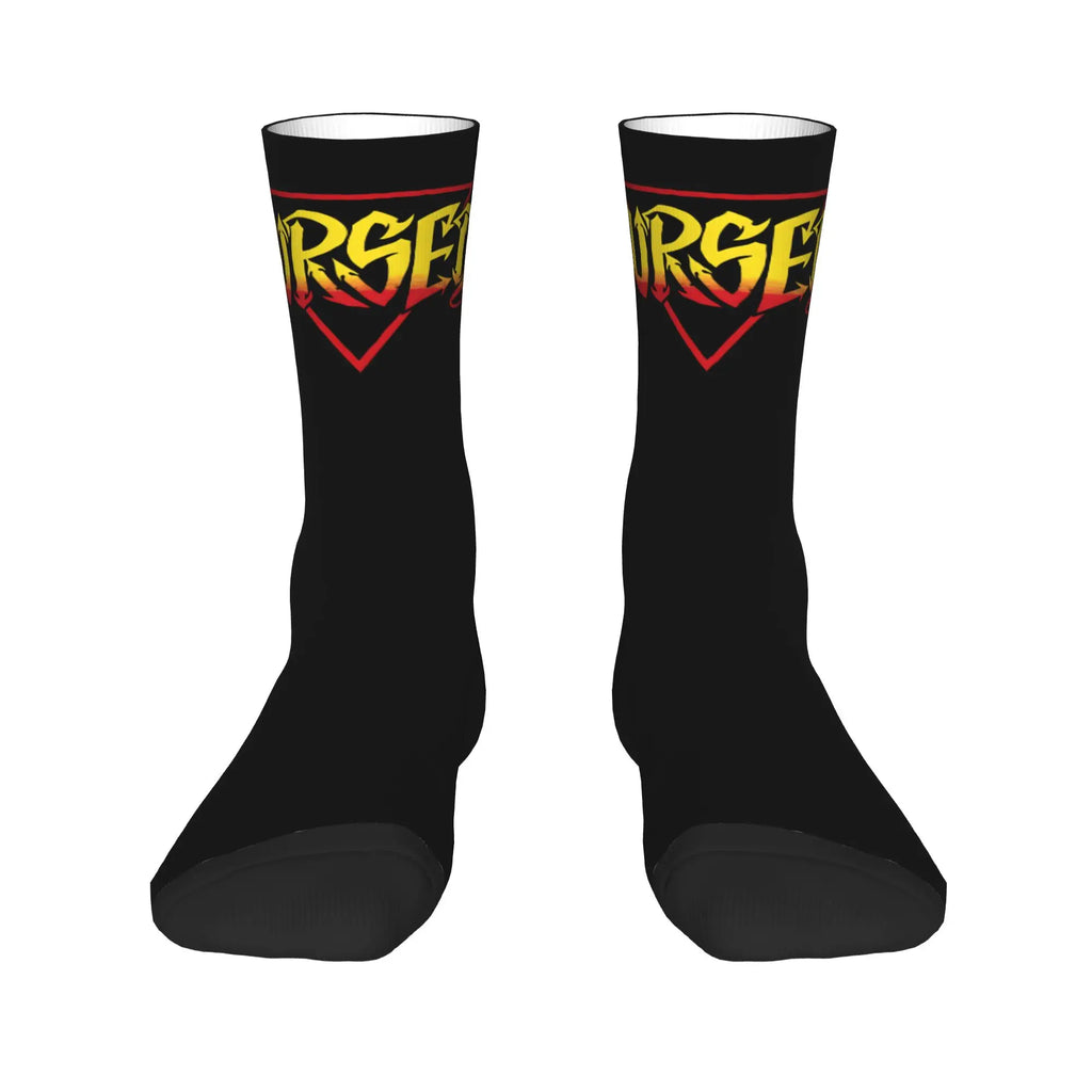 Danhausen Cursed Funny Wrestling Socks Men Women Polyester Casual  Socks Novelty Spring Summer Winter Middle Tube Socks Gifts
