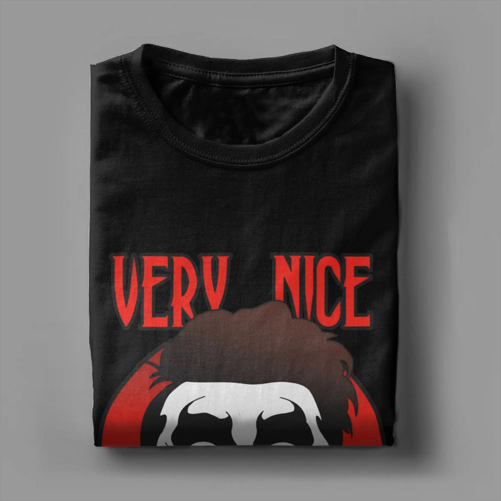Very Evil Danhausen Wrestler T-Shirt for Men  Funny Pure Cotton Tees Crew Neck Short Sleeve T Shirt Big Size Clothes