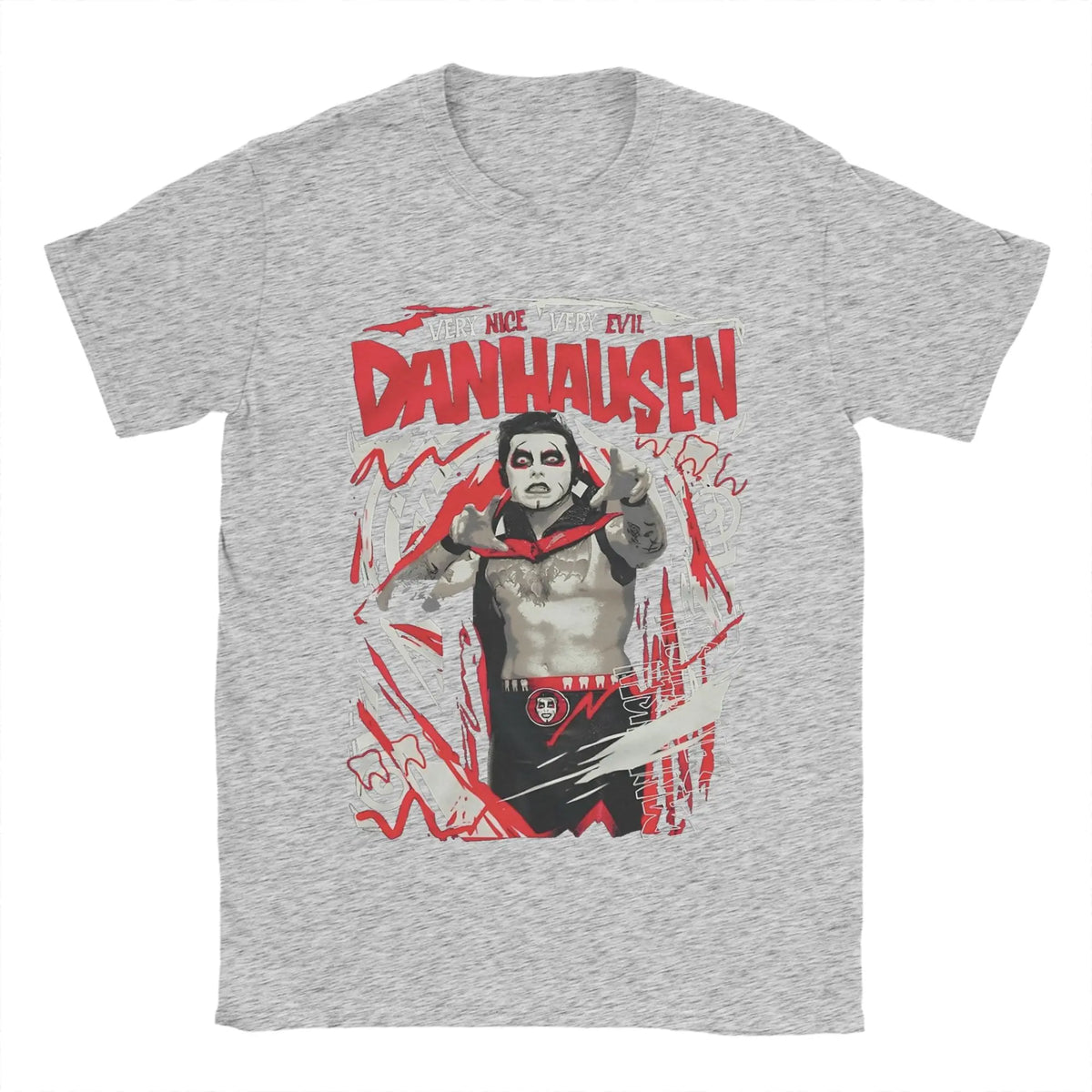 Men T-Shirt Danhausen Very Nice Very Evil Funny Pure Cotton Tee Shirt Short Sleeve  T Shirts O Neck Clothing 4XL 5XL 6XL