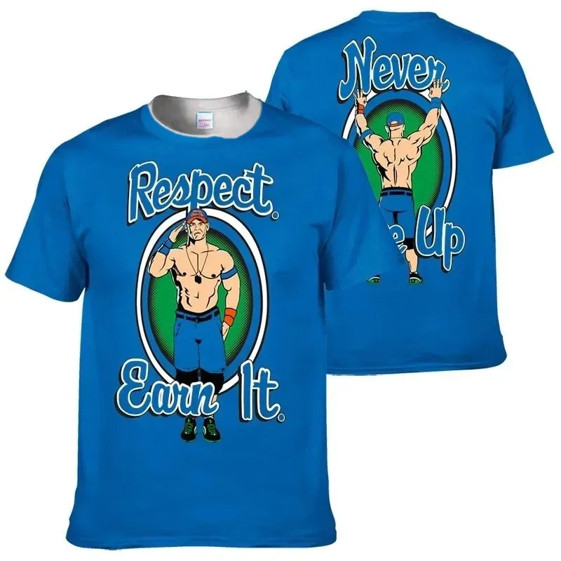 New Wrestling kid T Shirt Summer Outdoor Sports Fitness Unisex Tees Casual O-neck Short Sleeve Casual Breathable Men Clothing