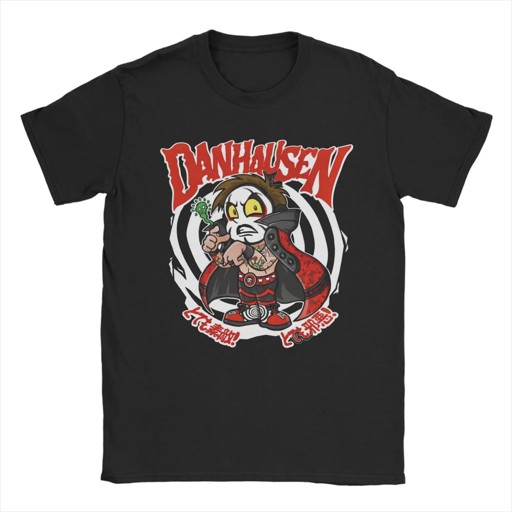 Danhausen Wrestler T Shirt Men 100% Cotton Hipster T-Shirt Round Neck  Tee Shirt Short Sleeve Tops Big Size