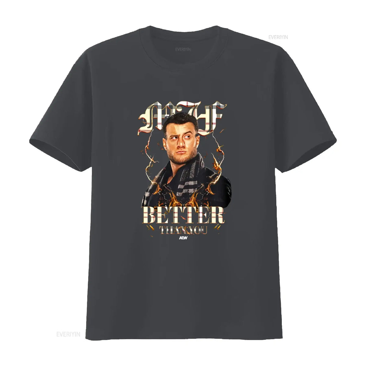 MJF Simply Better Than You AEW Official Print T Shirt for Men Stylish and Bold Design vintage Washed Soft designer clothes