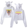 Danhausen Cursed Hoodie 2026 New Star Cat Ears Hooded Sweatshirt Long Sleeve Crop Top Women's Clothes