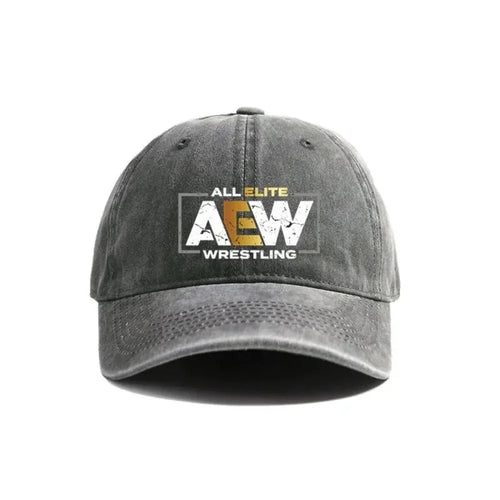 All Elite AEW Wrestling AEW Baseball Cap Summer Distressed Dad Hats Men Outdoor Adjustable Cotton Caps Outdoor Sun Protection