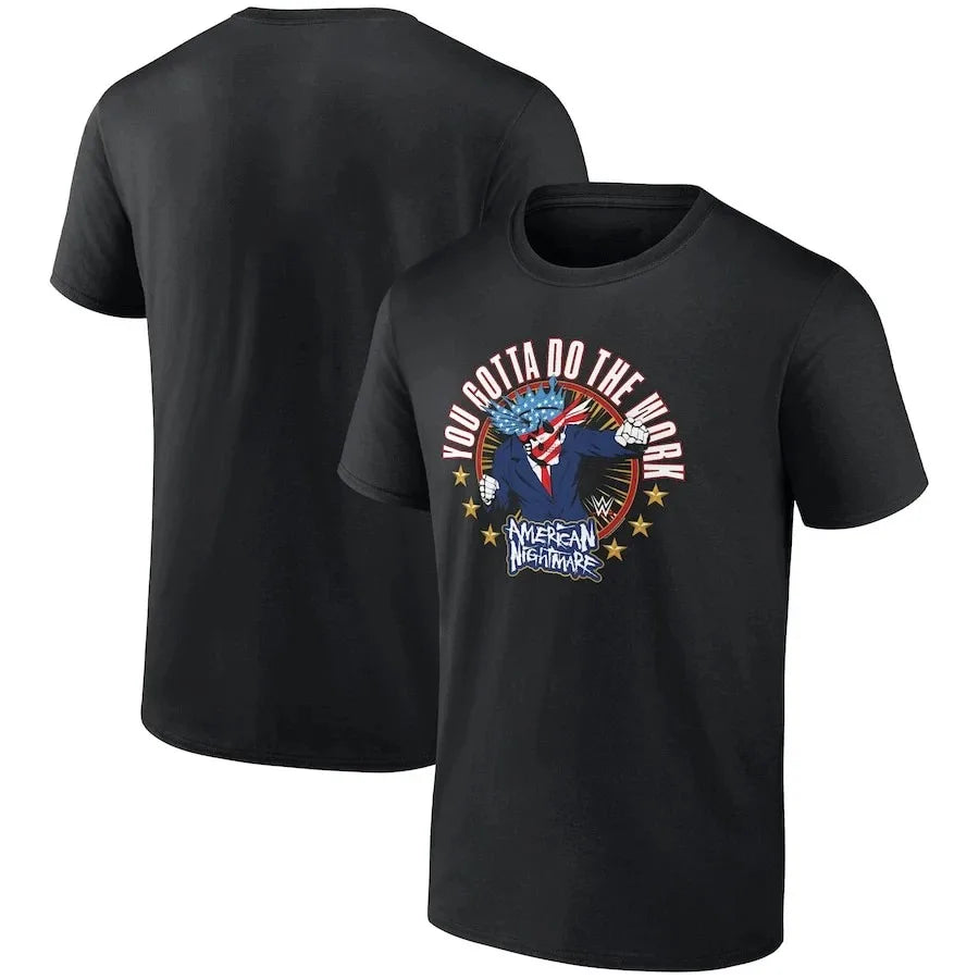 2024 Summer CM Punk T Shirt Wrestling Tshirt Vintage Cotton Boxing Champion Gym Cotton Clothes Training Tee Tops Fashion