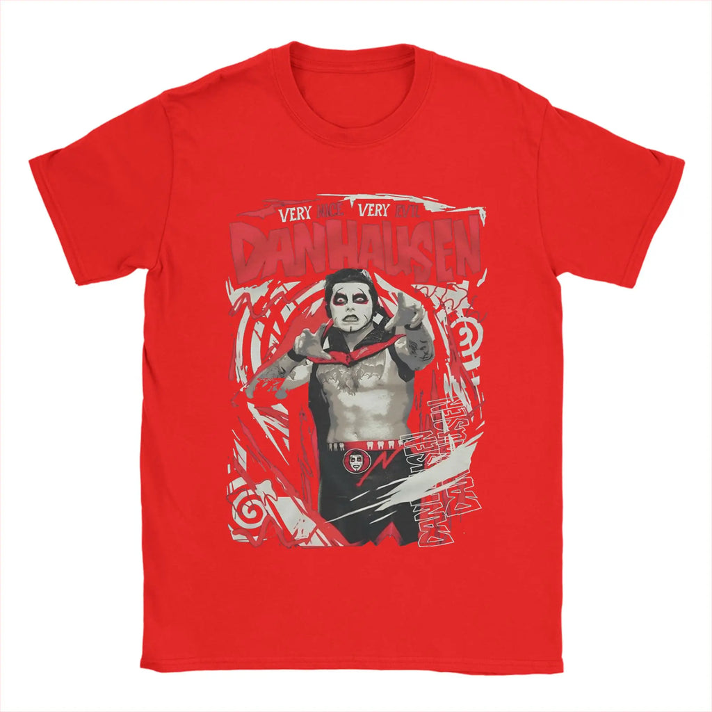 Men T-Shirt Danhausen Very Nice Very Evil Funny Pure Cotton Tee Shirt Short Sleeve  T Shirts O Neck Clothing 4XL 5XL 6XL