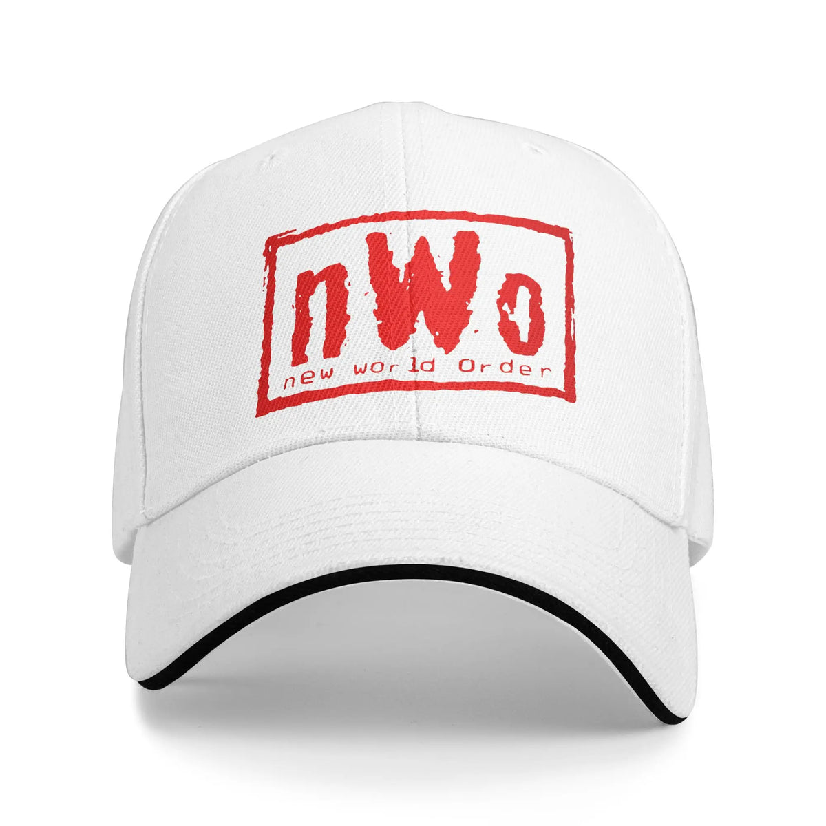 Unisex NWO Rebels Sandwich Hat  , Fitted Baseball Caps Polyester Sun Hats Breathable Racing Cap High Quality