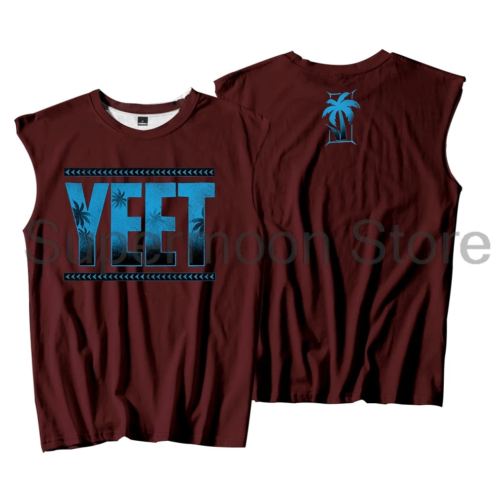 Jey Uso Yeet Tank Tops Unisex Sleeveless Sport Gym Vest Women Men Streetwear Trendy Outdoor Sportwear