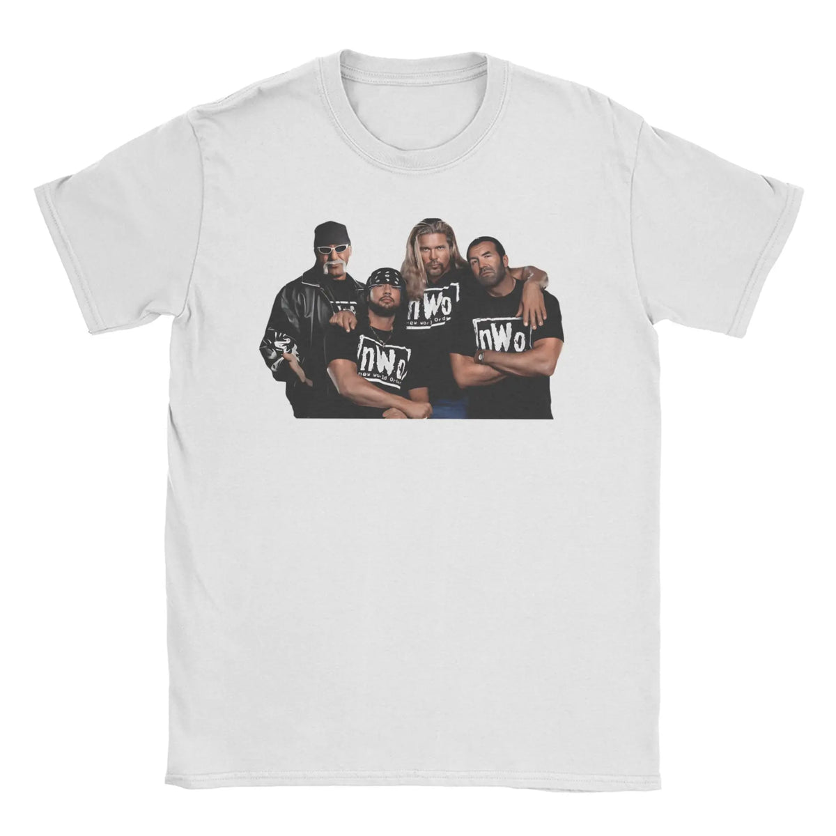 Men Women T-Shirts WCW NWO White Funny Cotton Tee Shirt Short Sleeve T Shirts O Neck Clothes Plus Size