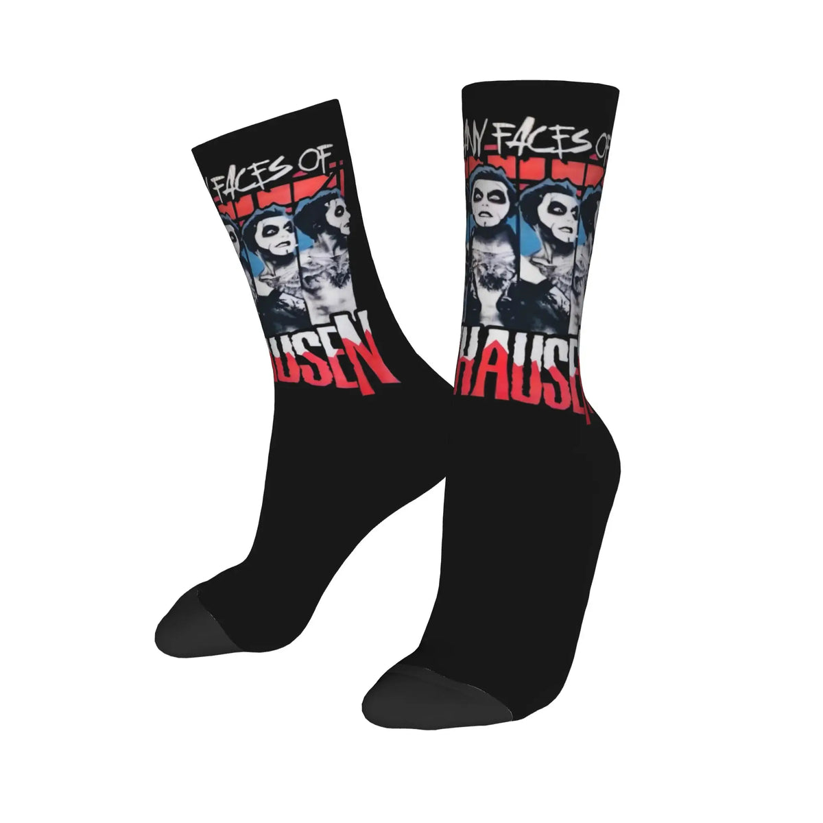 Danhausen Cursed Funny Wrestling Socks Men Women Polyester Casual  Socks Novelty Spring Summer Winter Middle Tube Socks Gifts