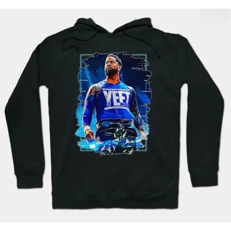 Jey Uso Yeet Hoodies Merch Hooded Women/Men Fashion Casual Streetwear Sweatshirts Clothing Fashion Hoodie Outwear