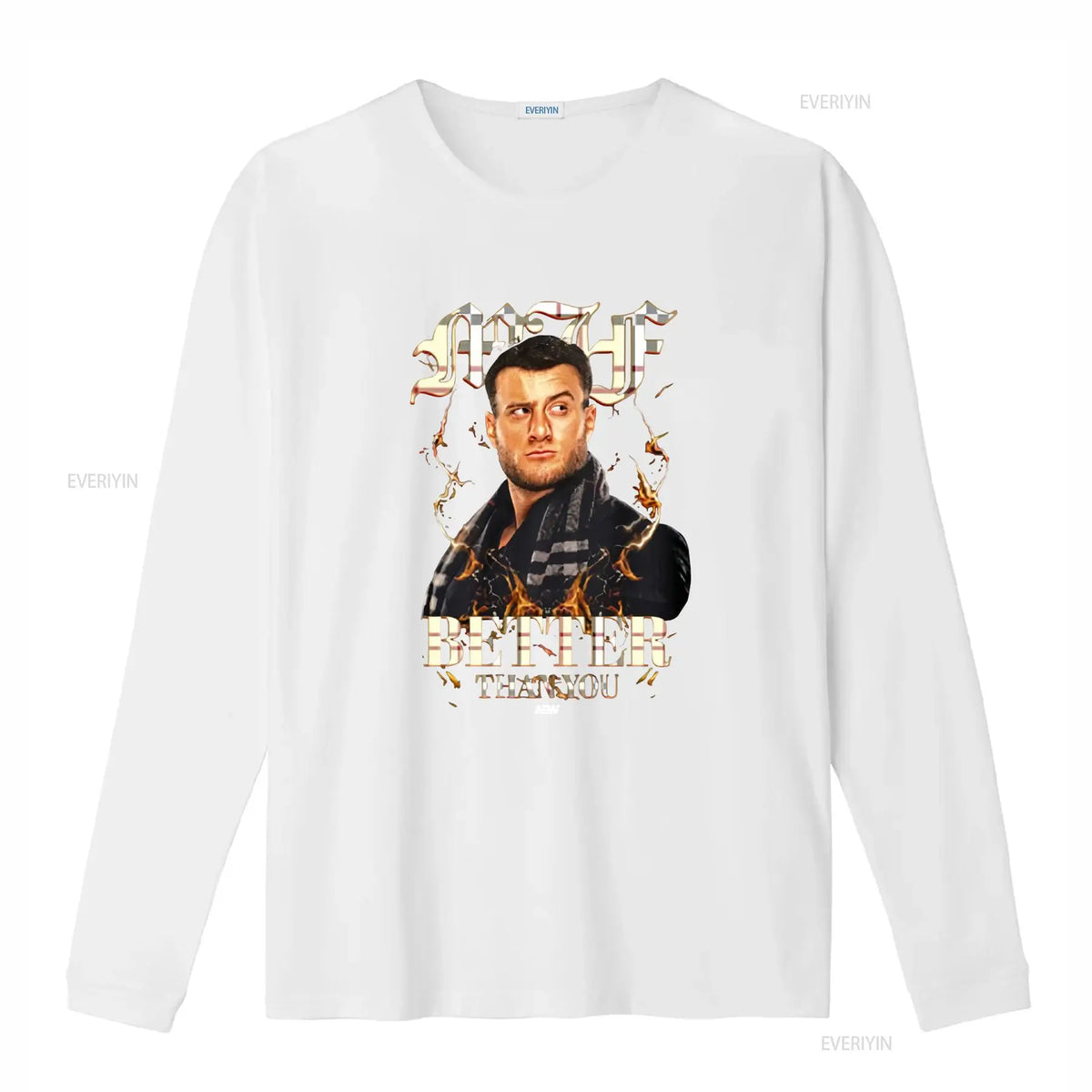 MJF Simply Better Than You AEW Official Print T Shirt for Men Stylish and Bold Design vintage Washed Soft designer clothes