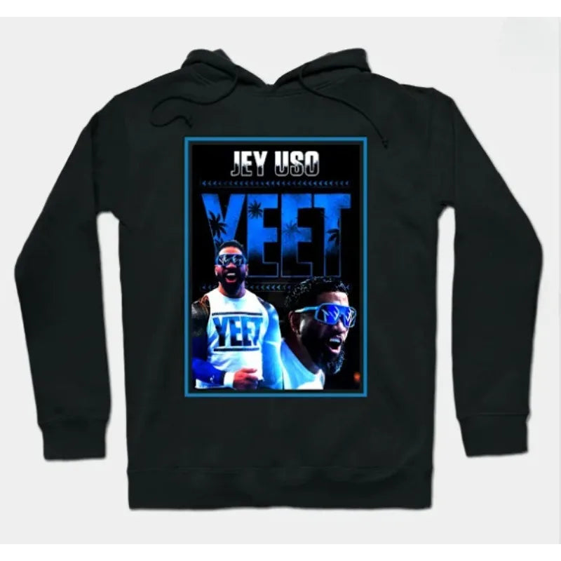 Jey Uso Yeet Hoodies Merch Hooded Women/Men Fashion Casual Streetwear Sweatshirts Clothing Fashion Hoodie Outwear