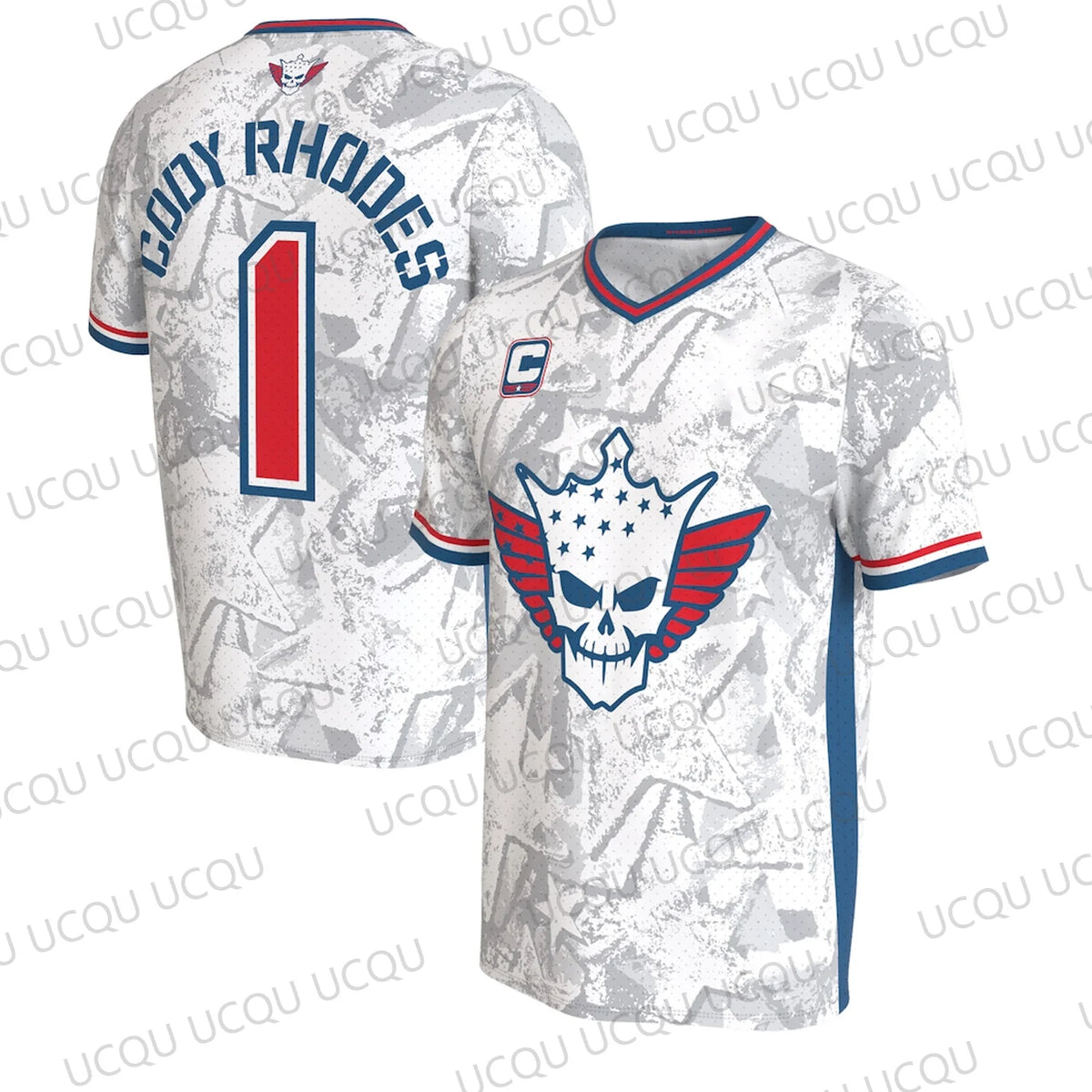 Cody Rhodes “American Nightmare” ProSphere Soccer Jersey - White Star Skull Wings Graphic Fan Edition Sports Shirt 2026