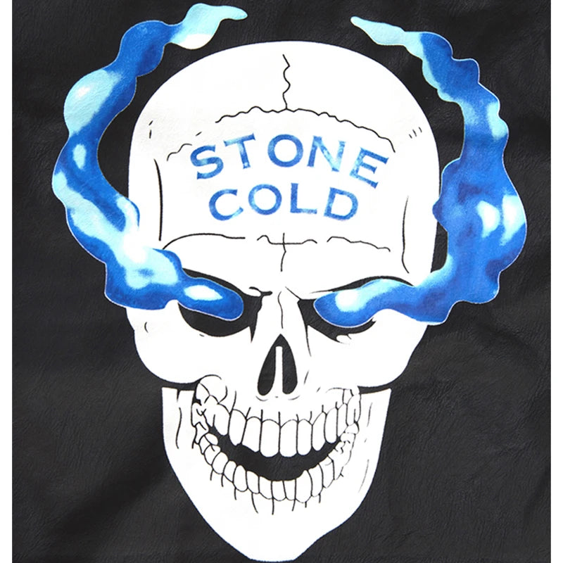 Steve Austin 3:16 Smoking Skull Vest Skull Vest Texas Rattlesnake New Austin 3:16 Smoking Skull Vest New Stone