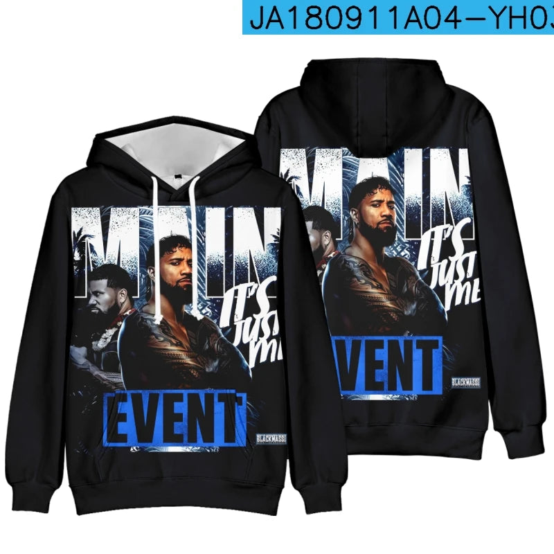 2026 Jey Uso Yeet Hoodies Merch Hooded Women/Men Fashion Casual Streetwear Sweatshirts Clothing Fashion Hoodie Outwear