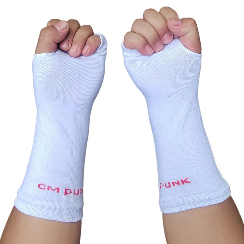CM Punk Glove Set Philip Jack Brooks Wrist Protection Gloves Hand Protection Wrestling Arm Protection