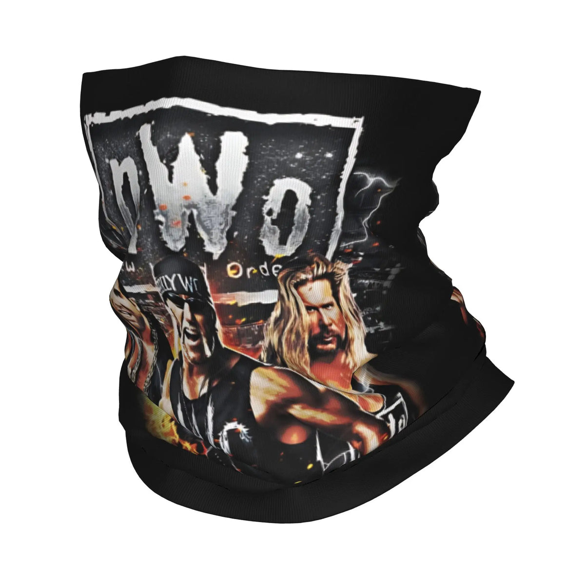 Hulk Hogan NWO 4 Life Bandana Neck Gaiter Printed Magic Scarf Multi-use Headband Cycling Unisex Adult Winter