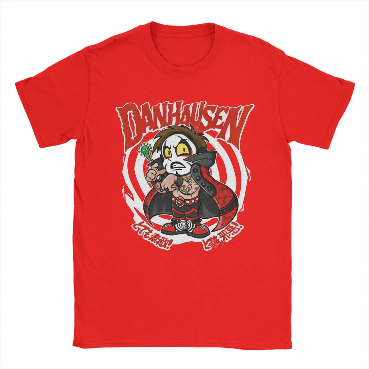 Danhausen Wrestler T Shirt Men 100% Cotton Hipster T-Shirt Round Neck  Tee Shirt Short Sleeve Tops Big Size