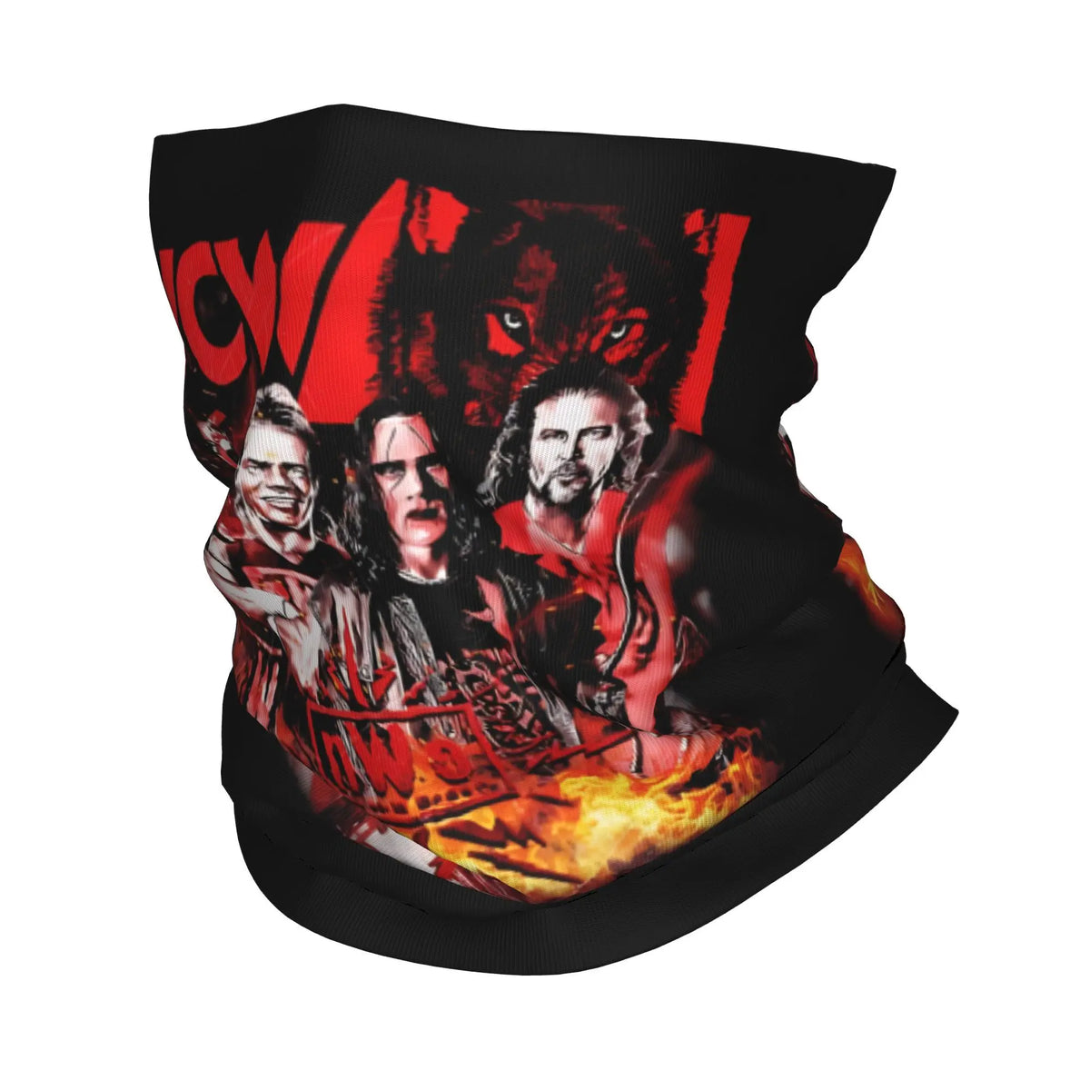 Hulk Hogan NWO 4 Life Bandana Neck Gaiter Printed Magic Scarf Multi-use Headband Cycling Unisex Adult Winter