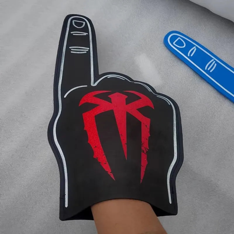 Roman Reigns OTC Logo Foam Gloves Black Palm Cheering Sports Bar Wrestling Fan Gear Tribal Chief Accessories