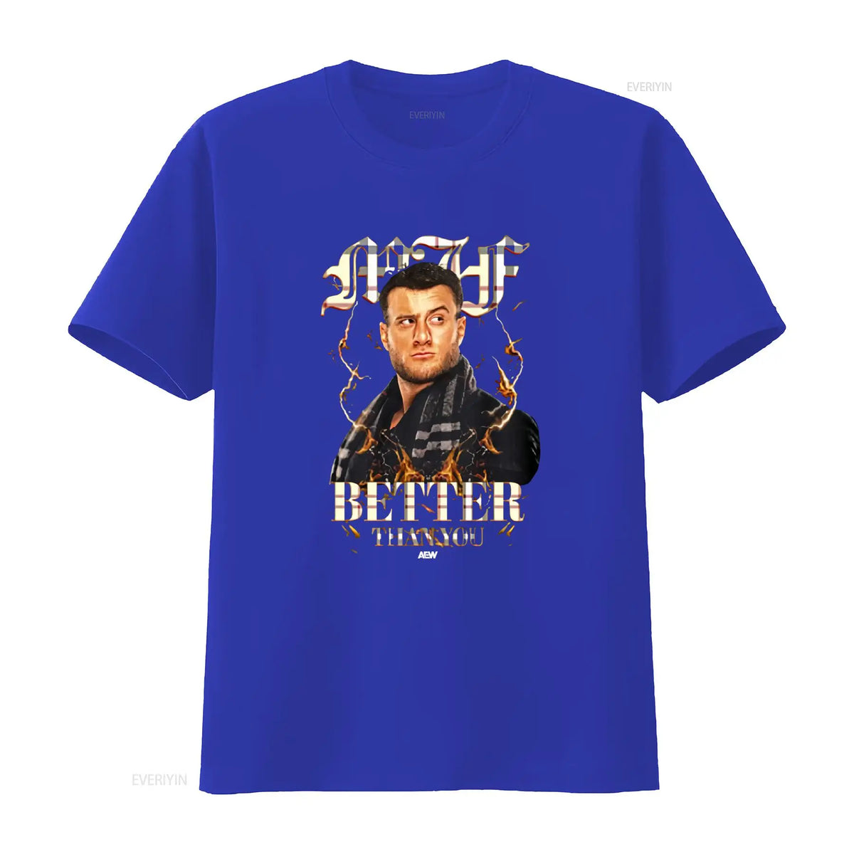 MJF Simply Better Than You AEW Official Print T Shirt for Men Stylish and Bold Design vintage Washed Soft designer clothes