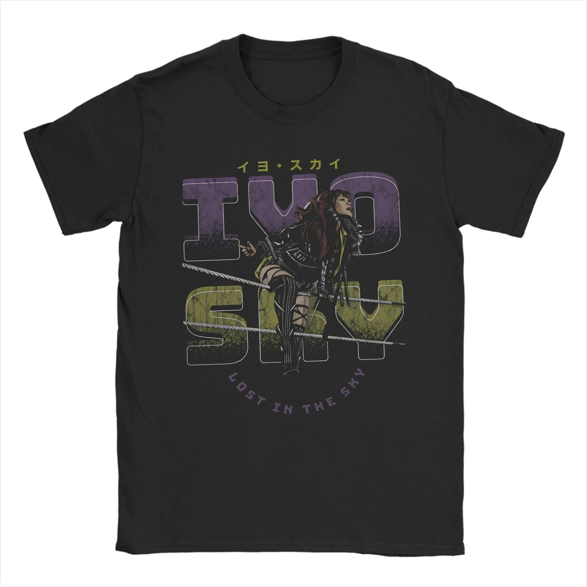 2026 New Rhea Ripley & Iyo Sky wrestling Graphic Tshirt unisex Short Sleeve Loose Cotton shirt Y2k fashion Summer Men streetwear