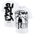 Men's White Brock Lesnar Career Highlights Oversized Boxy T-Shirt 3D Printed Sports Quick Dry Short Sleeve Daily Casual T-Shirts