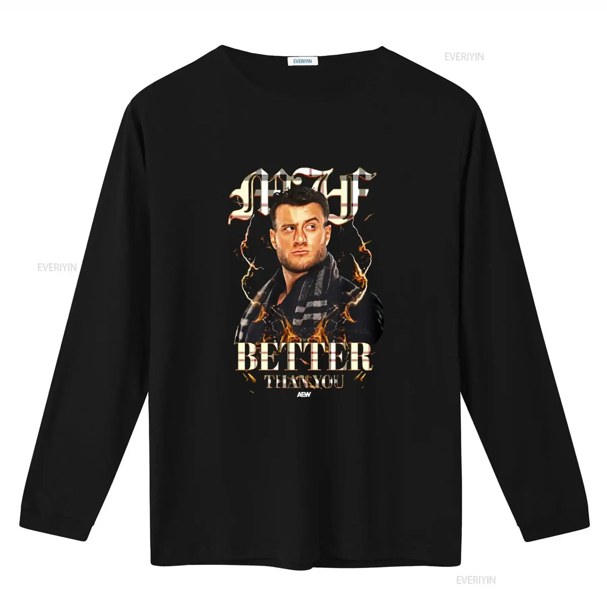 MJF Simply Better Than You AEW Official Print T Shirt for Men Stylish and Bold Design vintage Washed Soft designer clothes