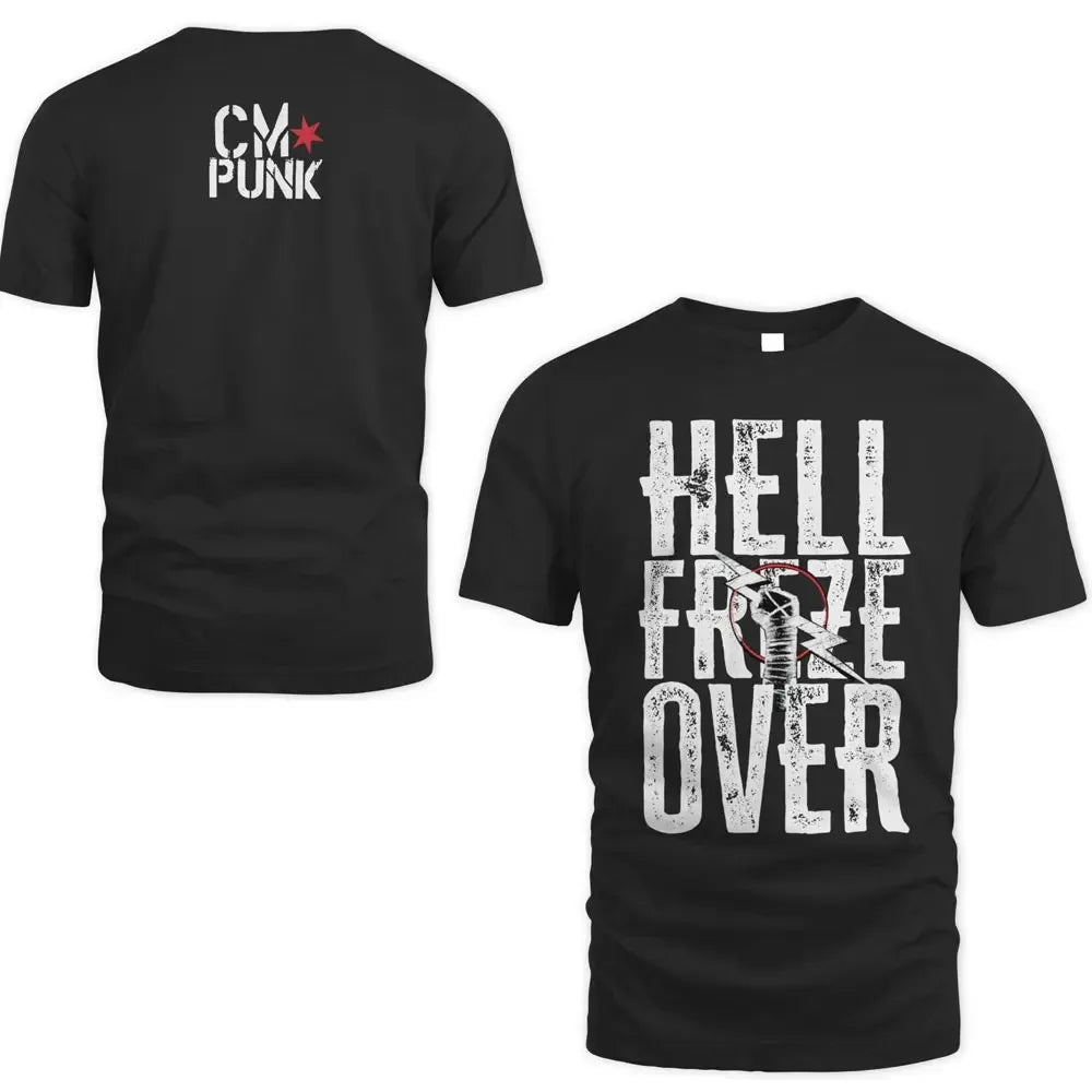 2024 Summer CM Punk T Shirt Wrestling Tshirt Vintage Cotton Boxing Champion Gym Cotton Clothes Training Tee Tops Fashion