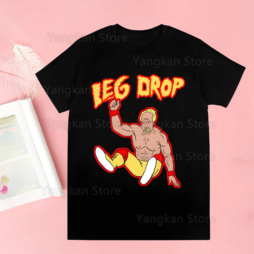 Hulk Hogan HULKAMANIA T Shirt Casual Funny Tshirts Kawaii Tees Top Hipster Harajuku Short Sleeves Shirts Clothes