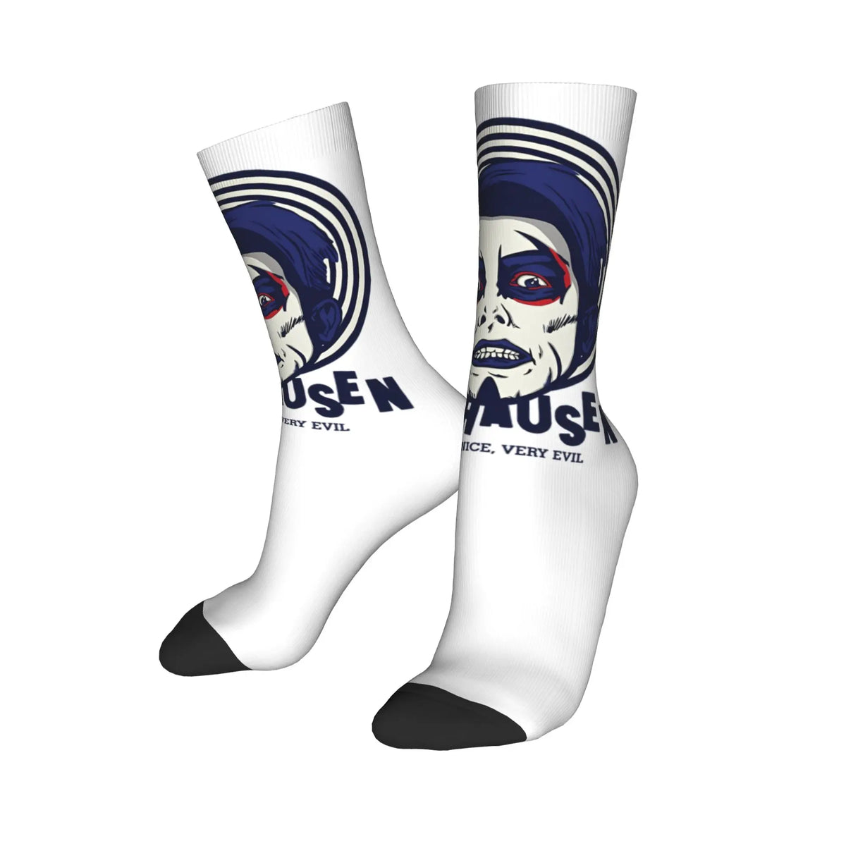 Danhausen Cursed Funny Wrestling Socks Men Women Polyester Casual  Socks Novelty Spring Summer Winter Middle Tube Socks Gifts