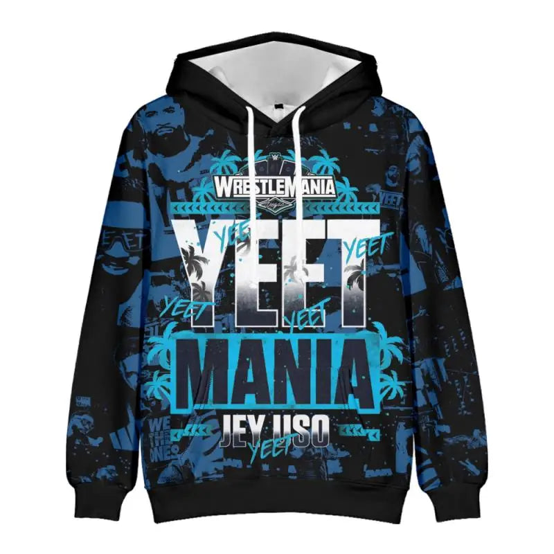 2026 Jey Uso Yeet Hoodies Merch Hooded Women/Men Fashion Casual Streetwear Sweatshirts Clothing Fashion Hoodie Outwear
