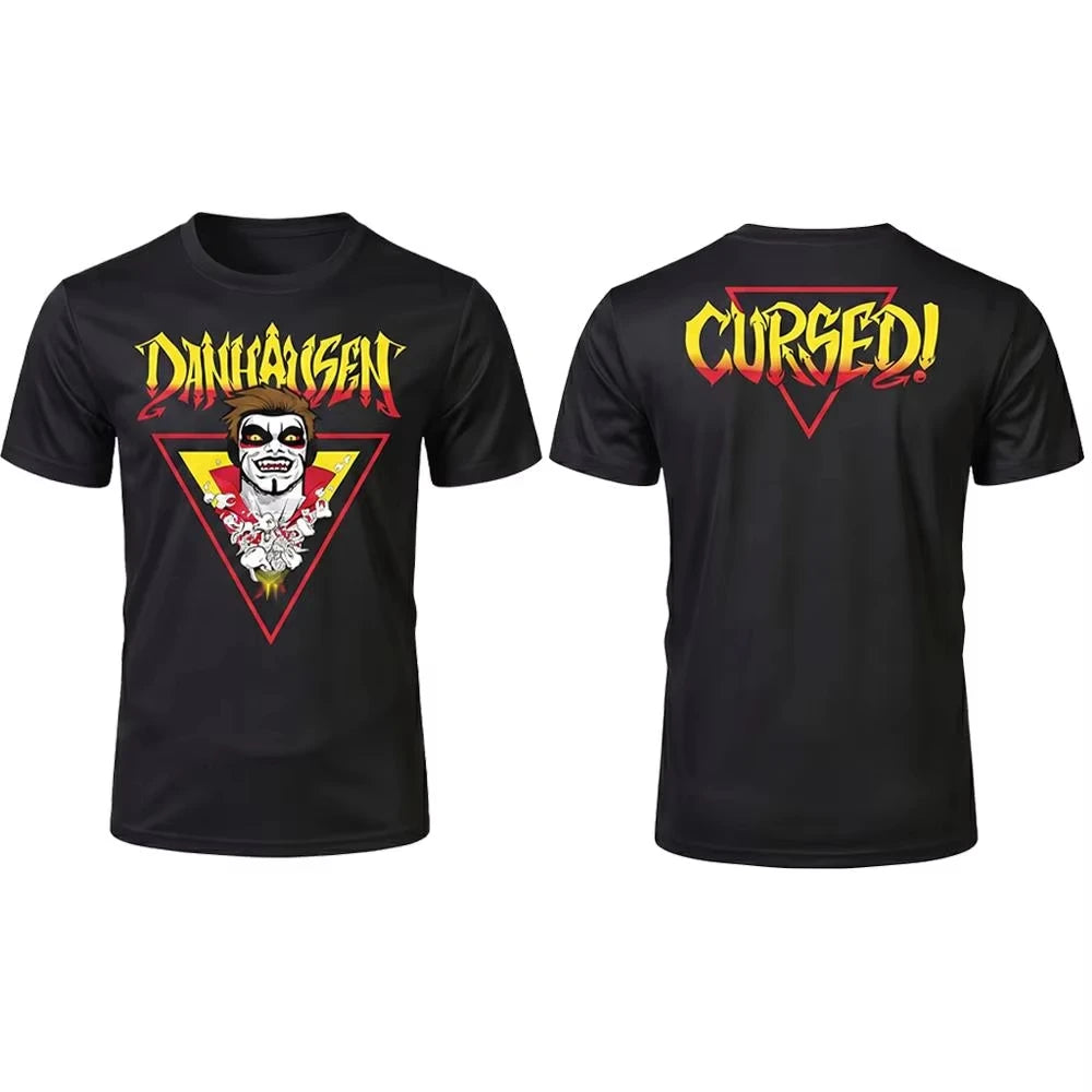 2026 New Danhausen Wrestler Printed T-shirt Men and Women Cotton T-shirt Men's T-shirts 2026 Summer New Outdoor Sports MenTops