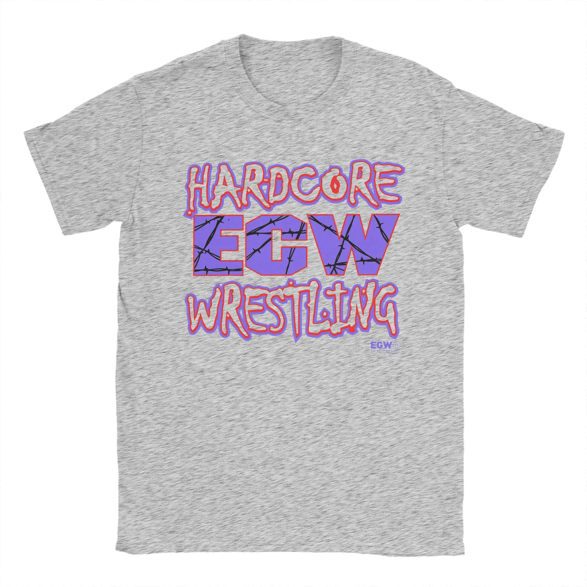 Ecw Hardcore Wrestling  Cotton T Shirt For Mens Summer  Y2K Retro T-Shirts Comfortable Fashion Tees Oversized Custom DIY Tops