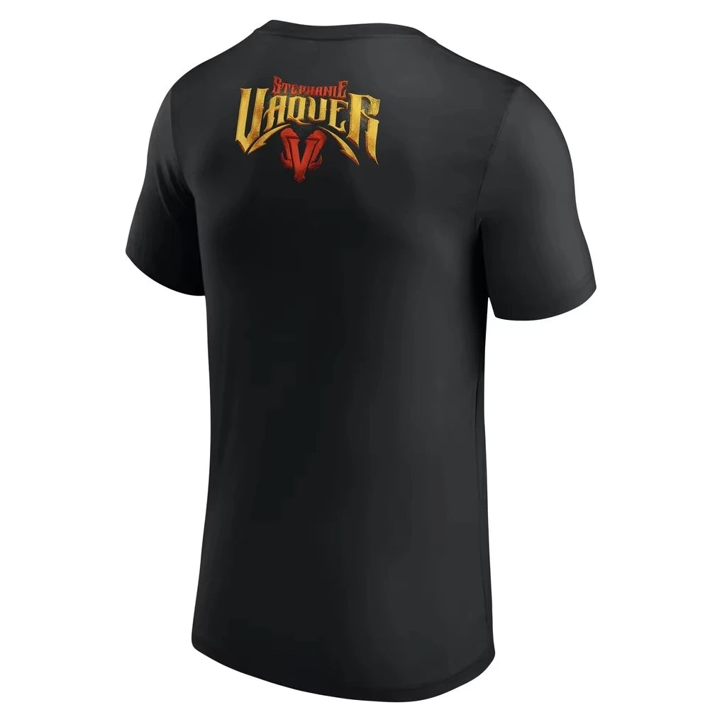 Retro La Primera Stephanie Vaquer Wrestling Graphic T Shirt for Men 100% Cotton Oversized Streetwear Black 2026 New