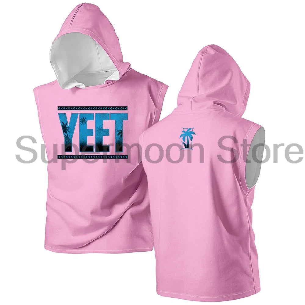 Jey Uso Yeet Sleeveless Hoodie Women Men Outdoor Hooded Tank Tops Unisex Sport Gym Vest