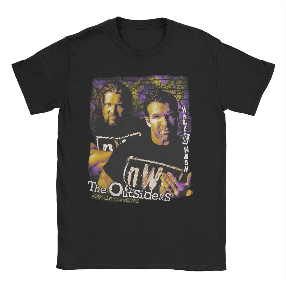 Men Women T-Shirts WCW NWO White Funny Cotton Tee Shirt Short Sleeve T Shirts O Neck Clothes Plus Size