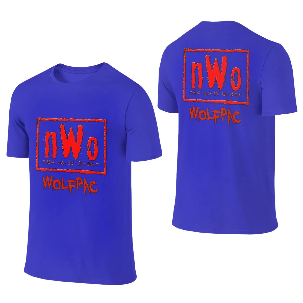 100% Cotton NWO New World Order Wrestling T-Shirt Men's Double Sided T Shirt Men O-Neck Summer Shirts Tops Oversized