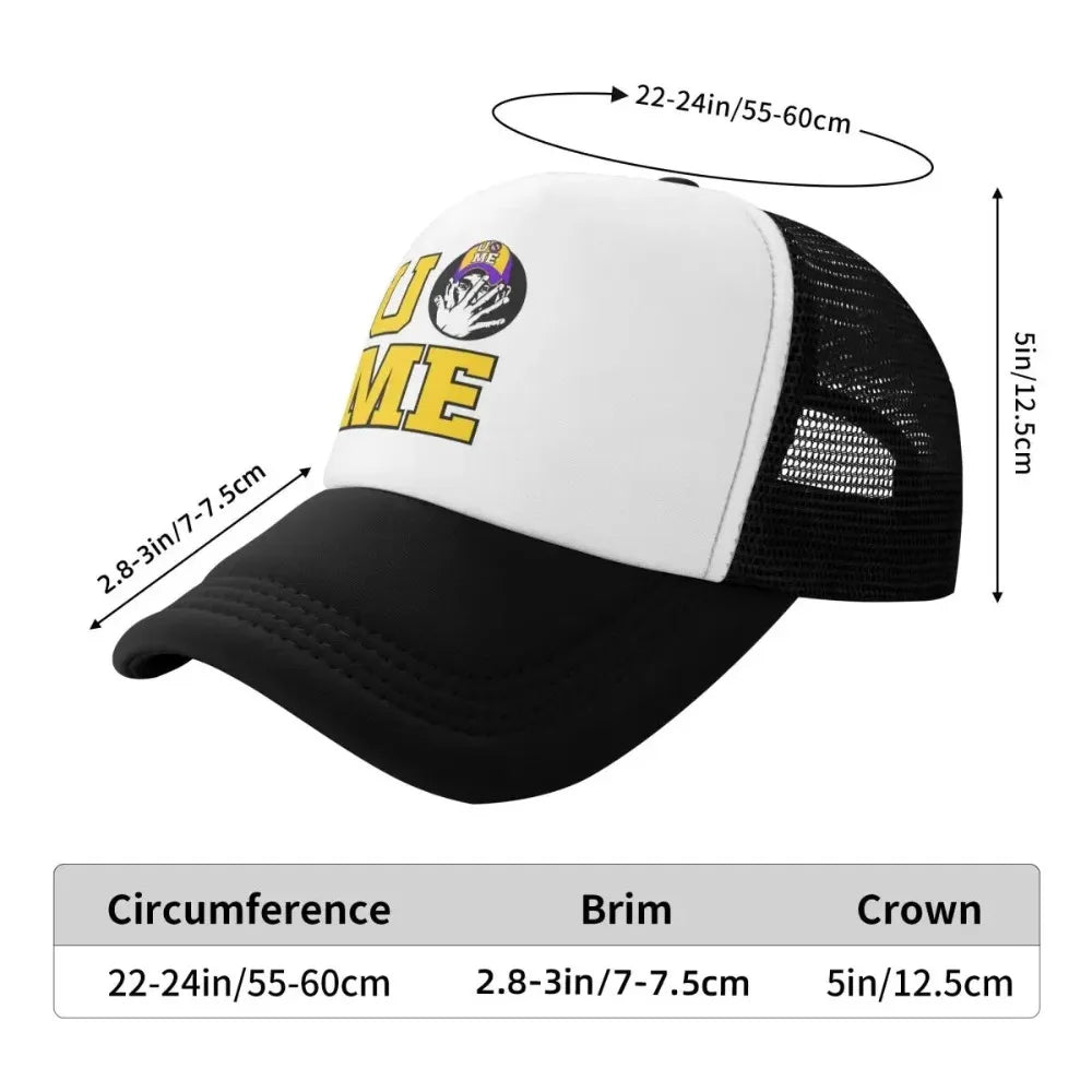 Personalized C-Cena Johns U Cant See Me Baseball Cap Sun Protection Men Women's Adjustable Trucker Hat Autumn Dad Ha